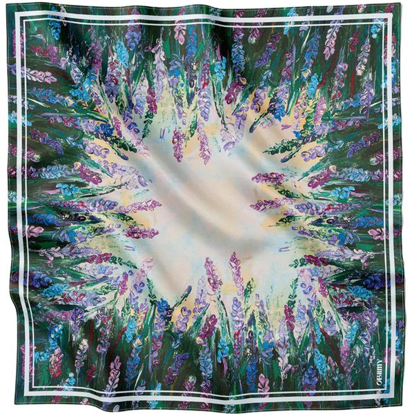 Premium silk scarf "Energy" 65-6 photos