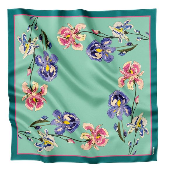 Premium silk scarf "The Awakening" 65-14 photos