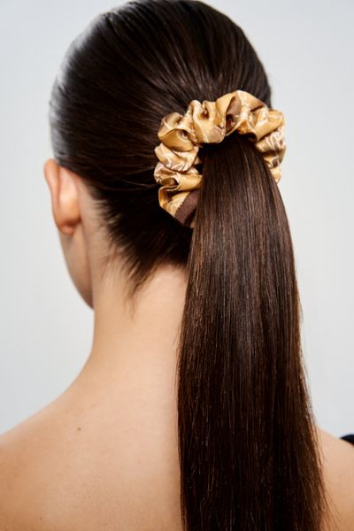 Silk scrunchie "Balance" R-23 photos