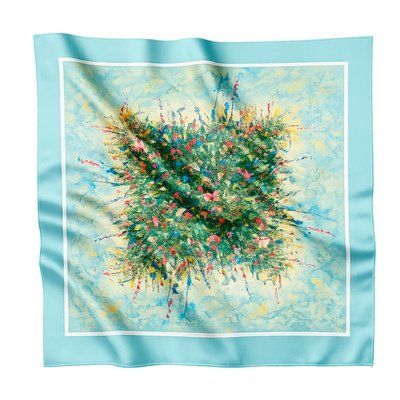 Silk Scarf "Summer Field" 65x65 (Double-sided print) 65-2-D photos