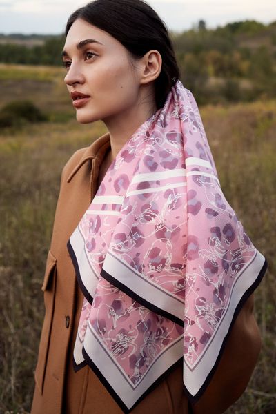 Premium silk scarf "Recovery" 65-24 photos