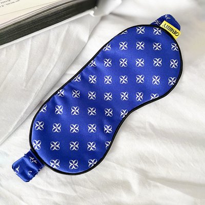 Italian silk sleep mask "Blue" M-98 photos