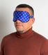 Italian silk sleep mask "Blue" M-98 photos 2