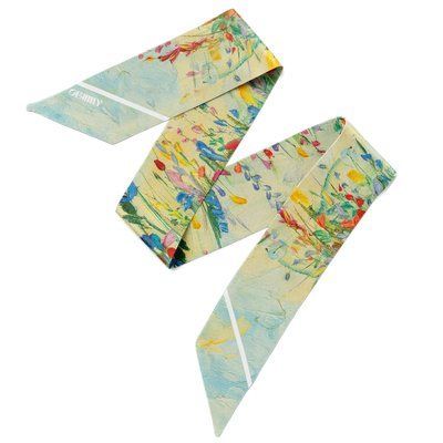 Silk twill "Summer field" 84x5 84-2 photos
