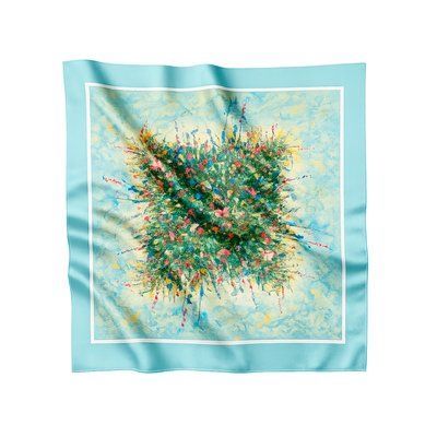 Reversible Pocket Square "Summer Field" P-44-2-D photos