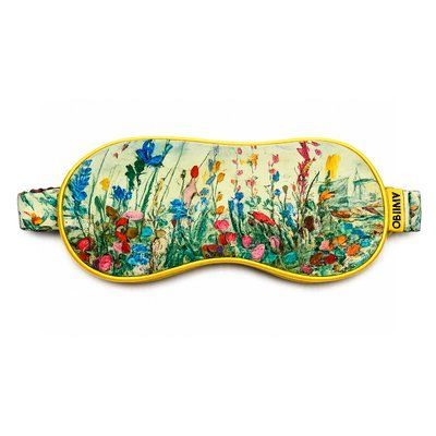 Italian silk sleep mask "Summer Field" M-2 photos