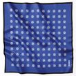 Silk pocket square "Blue" P-44-98 photos