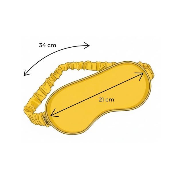 Маска для сну з натурального шовку &laquo;Час на себе&raquo;, чорна M-92 фото
