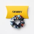 Silk scrunchie "Poppy Flower"